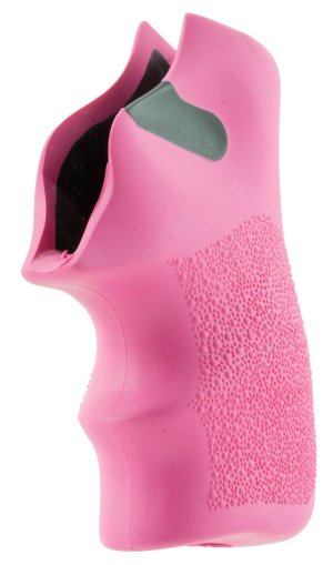 Hogue Tamer Pink Rubber Grip with Finger Grooves Ruger LCR LCRx