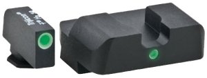 AmeriGlo GL102 i-Dot Night Sight Set Glock Gen 1-4 Tritium Green/White
