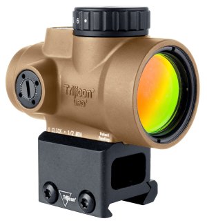 Trijicon MRO SD Coyote Brown 1x25mm 2 MOA Red Dot Lower 1/3 Mount