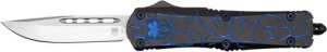 CobraTec Knives Medium FS-3 OTF Fractured Black Blue 3 In D2