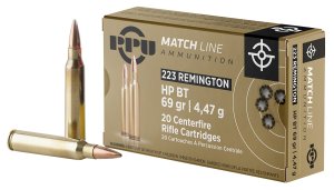 Prvi Partizan PPM2231 .223 Rem 69gr HPBT Ammo 20 Rounds