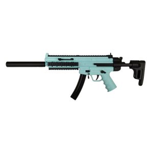 BLG 4160019 GSG-16 .22LR 22RD Semi-Auto, Collapsible Stock, Mint Green