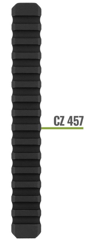 Mdt Sporting Goods Inc 104488BLK Picatinny Scope Rail Black Anodized Aluminum 11" Long, Fits CZ 457, 20 MOA