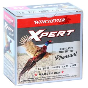 Winchester WEXP12H4 12 Gauge 2.75 in Lead Free 1 1/8 oz #4 Shot 25 Rounds
