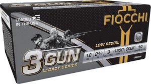 Fiocchi 12BK3G00 12Ga 2.75In 9-Pellet 00 Buck 1250fps 10/Box