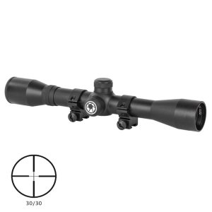 Barska AC10039 Riflescope 4x32 Plinker-22 Black Matte 30/30 Dovetail Rings
