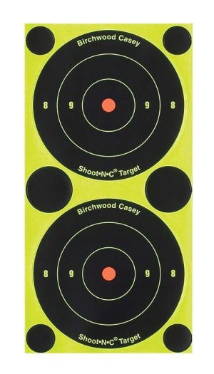 Birchwood Casey Shoot-N-C 34375 3" Bullseye Self-Adhesive 240 Targets