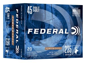 Federal Premium Ammunition 45 Colt 235GR Power-Shok JHP C45LCB