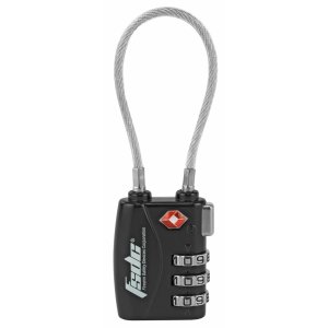 Firearm Safety Devices TSA380RCB Lock Black Steel Cable