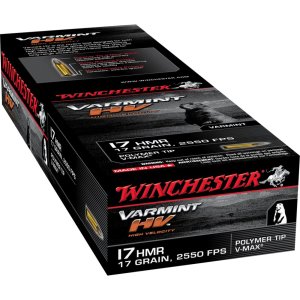 Winchester S17HMR1 .17 HMR 17 Grain Polymer Tip V-Max 50 Rounds
