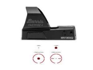 Burris FastFire 4 Red Dot Reflex Sight 300259 1x Magnification Matte Finish