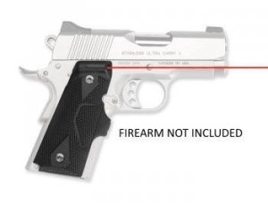Crimson Trace LG-404 LaserGrips Compact 1911 Red Laser Black 0.50" AT 50 FT