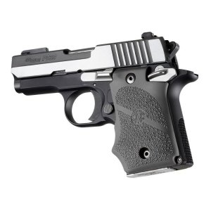 Hogue 98082 Rubber Grips Slate Grey Overmolded with Finger Grooves