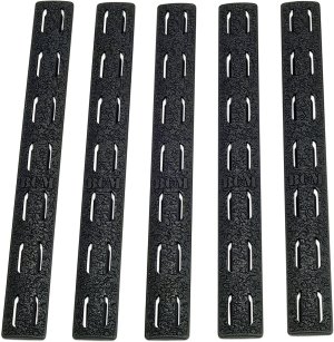 BCM KMRRPBLK5 Rail Panel Kit KeyMod 5.55In Black Polymer