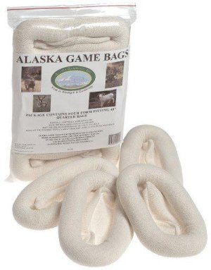 Alaska Game Bags DSC448 Rolled Qtr Bag 48' 4PK Deer Sheep Antelope
