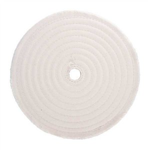 Brownells Muslin Polish Wheel Stitched 8" X 3/8" Thick 3/4" Arbor