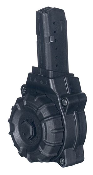 ProMag DRMA26 9mm Luger 30rd Drum Magazine Black DuPont Zytel Polymer