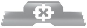 Cross Armory CRG5SLSV Extended Slide Lock Silver 4140 Steel Glock Gen1-5