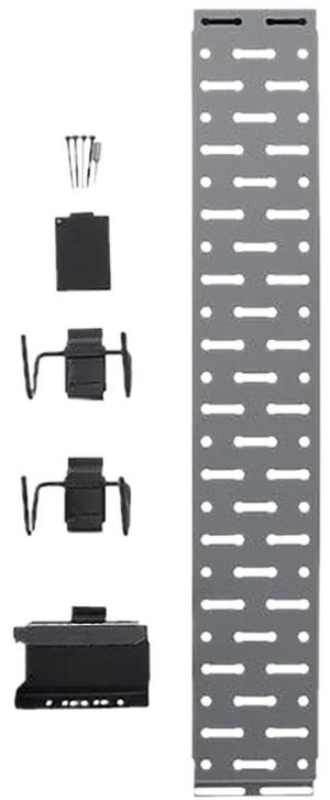Lockdown Securewall Handgun Kit 1215348 Black/Silver Holds 2 Handguns