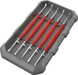 Real Avid AVAGSPS Accu-Grip Steel Picks Set, 5 Pieces, Ergonomic Handle