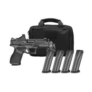Springfield Gear Pac Echelon 4.0C Comp Handgun 9mm Luger 15(4)rd Magazines 4 Comp Barrel Green Dot & Bag