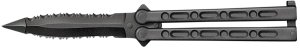 Cold Steel CS92EAA FGX Balisong 5" Part Serrated Griv-Ex Blade & Handle
