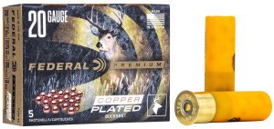 Federal P2563B 20 Gauge 2.75 in 20 Pellets 3 Buckshot 5 Rounds per Box
