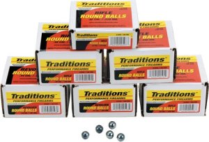 Traditions .36CAL .3756 Revolver Roundball Bullets 100pk