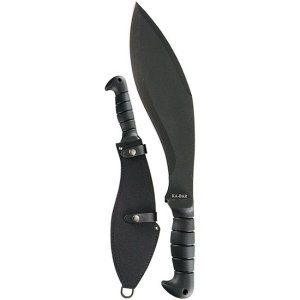Ka-Bar 1249 Kukri 425 11.50 In Black SK-5 Steel Blade TPR Handle