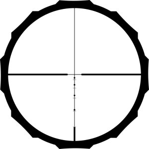 Crimson Trace Hardline 2-7x32 BDC Blackout Riflescope 32mm Objective