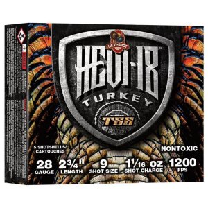 HEVI-Shot Hevi-18 Shotshells 28ga 2-3/4 1-1/16oz 1200 fps #9 5/ct