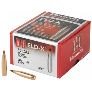 Hornady 3077 ELD-X .308 212gr Heat Shield Tip 100/Box