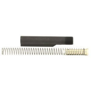 LBE Unlimited AR15 Black Mil-Spec Buffer Tube Kit Castle Nut Lock Plate