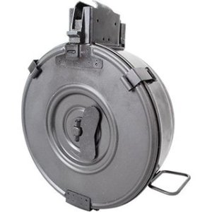 Red Rock Gear AK4775 75-Round Steel Black Hinged Back Drum