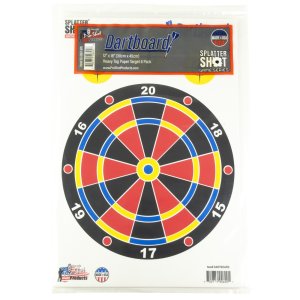 ProShot SPLATTER SHOT GAME SERIES 12IN X 18IN DARTBOARD HEAVY TAG PAPER TARGET - 8 PACK GS-DART-8PK