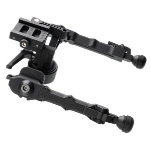 Accu-Tac FC-4 G2 Bipod Black F Class Arca Swiss Rail FCASQD-G204