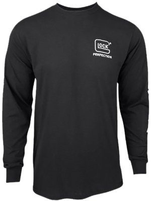 Glock AP96102 Perfection Long Sleeve Tee Black 2XL Pre-Shrunk Cotton