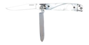 RUKO RUK0185WP 420A Trapper White Pearl Folding Knife