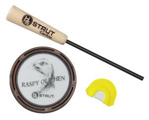 Hunters Specialties Raspy Old Hen Call Glass 07011 Carbon Striker