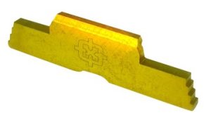 Cross Armory CRG5SLGD Gold Steel Extended Slide Lock Glock Gen1-5/P80