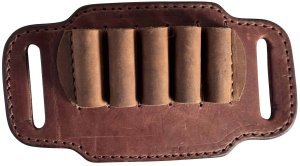 1791 Gunleather HNTABSMRBRWA Brown Leather Ammo Belt Slide