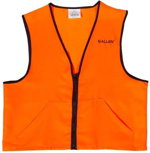 Allen 15765 Hunting Vest Medium 600 sq in Blaze Orange Polyester Zipper