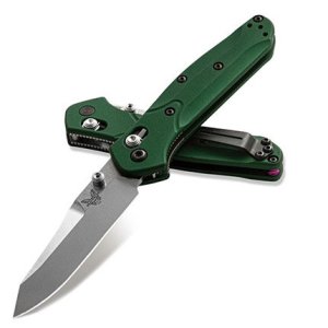 Benchmade 945 Mini-Osborne 2.9" S30V Blade Green Aluminum Scales