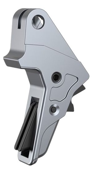 Tyrant CNC TDMPTRIGFSCGREY/BLK Gray Aluminum Trigger for S&W M&P 1.0/2.0