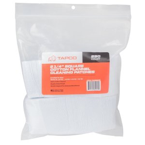 Tapco TAP22073 38-45 Cal 2.25In Cotton Square Patches 250Ct 2.25" SQUARE