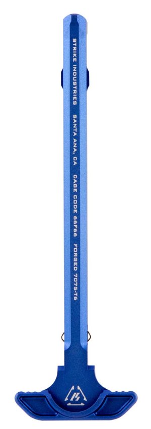Strike Industries SI-SLCH-BLU AR-15 Latchless Charging Handle Blue Aluminum