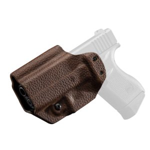 Mission First Tactical H3-GL-3-BR1 Hybrid Leather Holster Glock 43 Brown