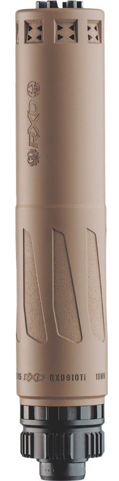 DEAD AIR RXD910TiFDE 9mm Opt 10mm Capable Low B/P FDE PB440 1/2-28