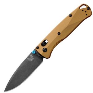 Benchmade 535BK-07 Bugout 3.24" M390 Blade, Burnt Brass Handle