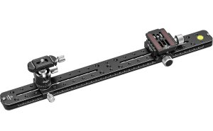 Leofoto FDM-04 Binocular Rangefinder Rail Kit Black Aluminum 17.71 In